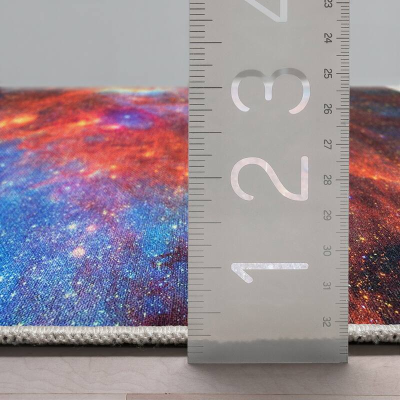 Well Woven Celestial Space Modern Abstract Kids Rug