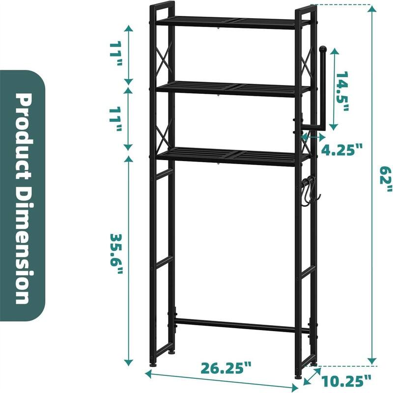 Over The Toilet Storage - 10.25"D x 30.5"W x 32"H
