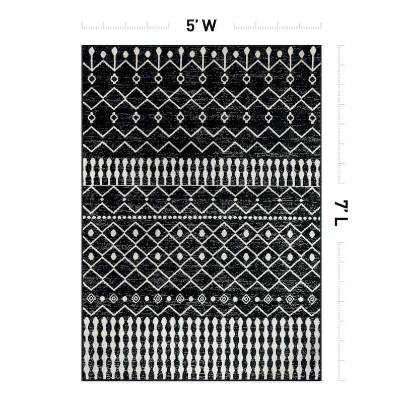 Contemporary Arch Design Area Rug