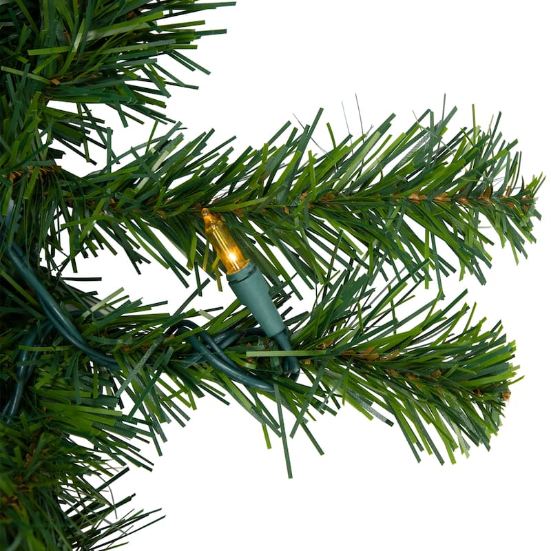 9' x 10" Oak Creek Pine Artificial Christmas Garland Multi Lights