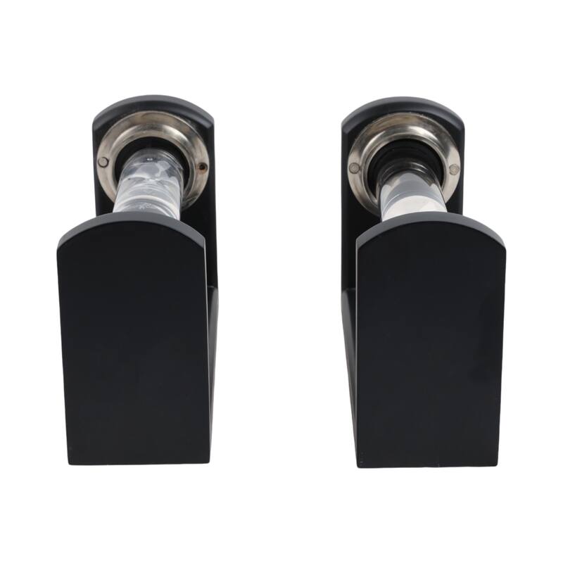 Decorative Hourglass Sand Timer Bookends - Set of 2, 8", Black - 10.0"