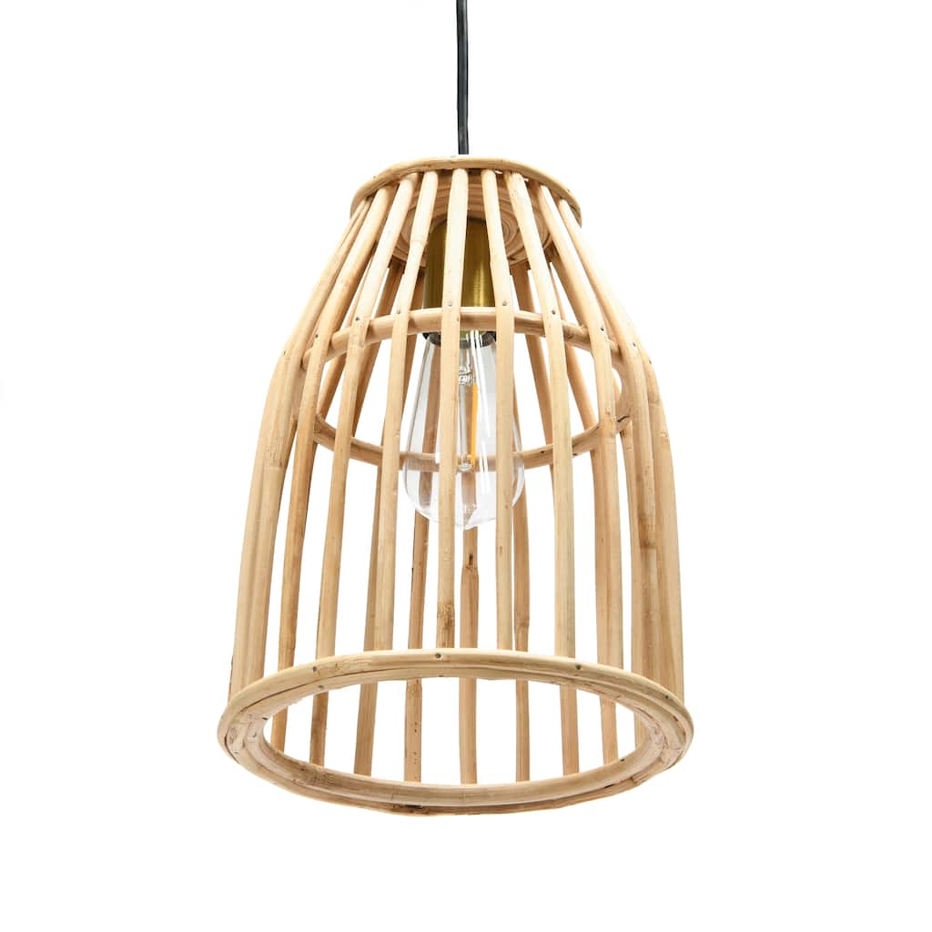 Woven Bamboo Ceiling Light