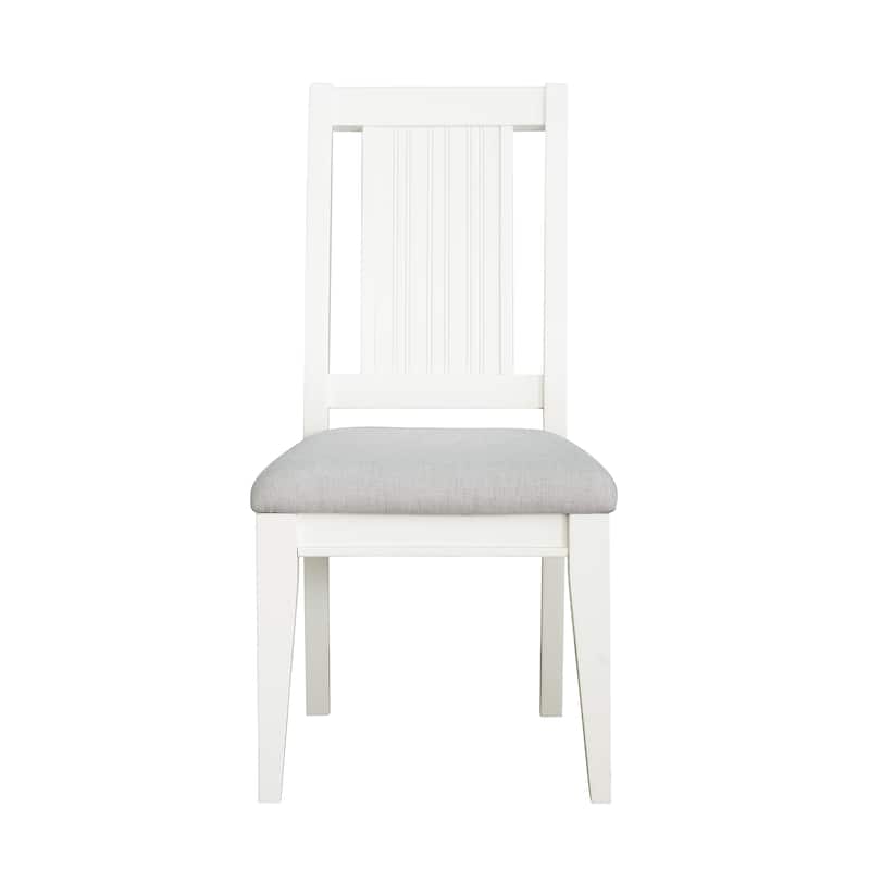 Savannah Desk Chair - White Finish - 22.2"W x 39"H x 19.5"D