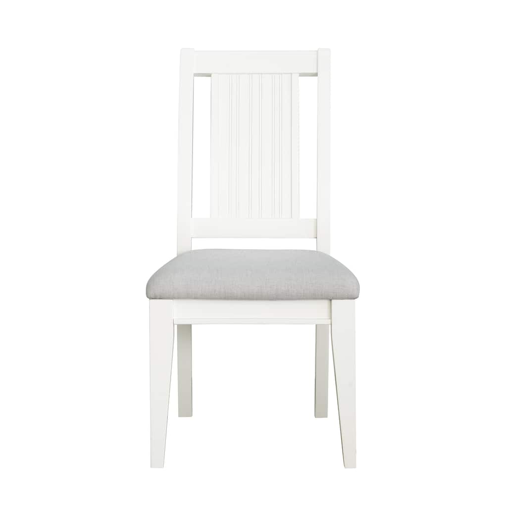 Savannah Desk Chair - White Finish - 22.2"W x 39"H x 19.5"D