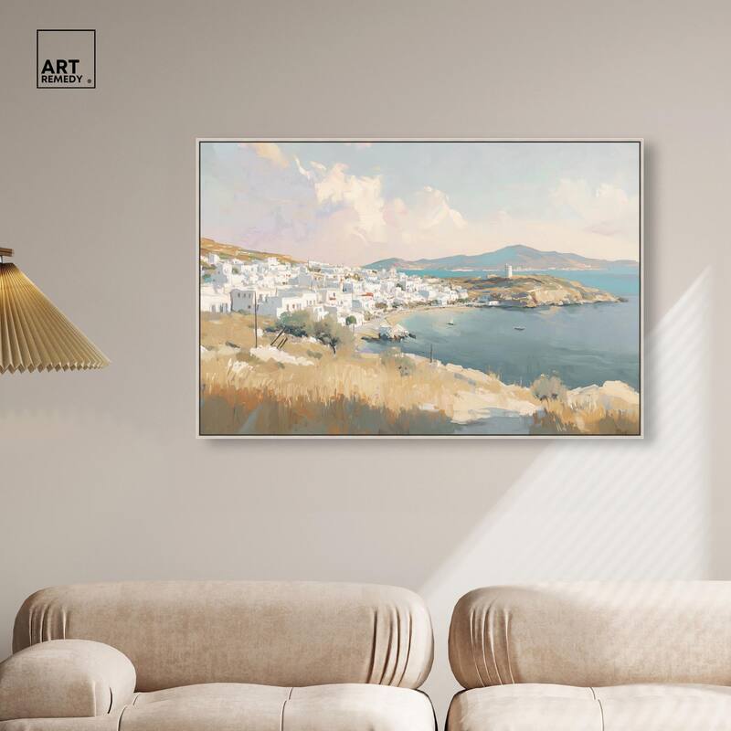 Sunrise Greece Canvas by Art Remedy