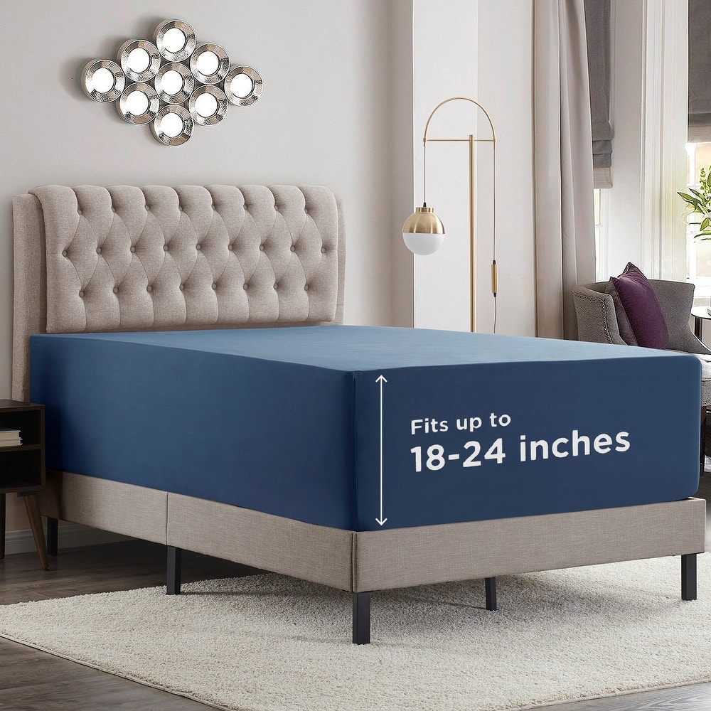 Empyrean Bedding Extra Deep Pocket Microfiber Fitted Sheet Set