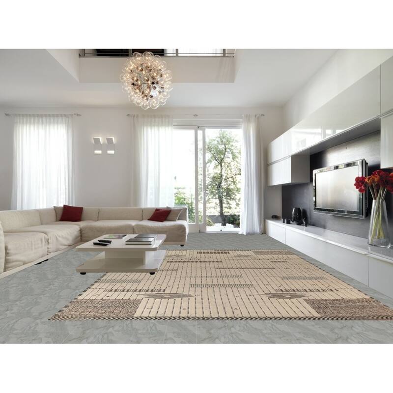 All-Over Striped Moroccan Large Area Rug Handmade Wool Carpet - 11'8"x 15'8"