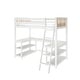 preview thumbnail 3 of 16, Scandinavian Twin Loft Bed with Wraparound Desk & Shelves