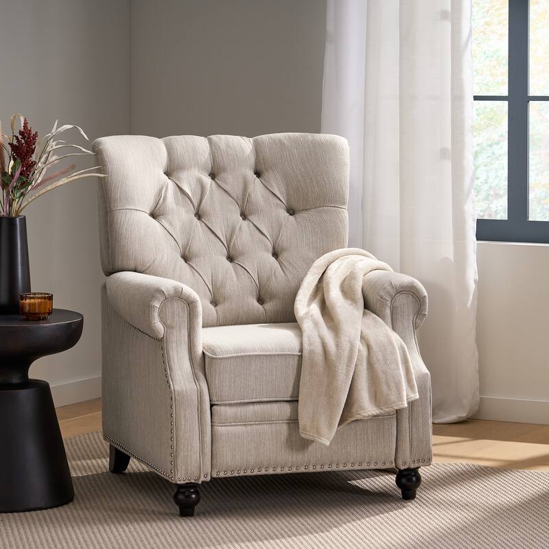 Recliner Chair, Contemporary Push-back Recliner