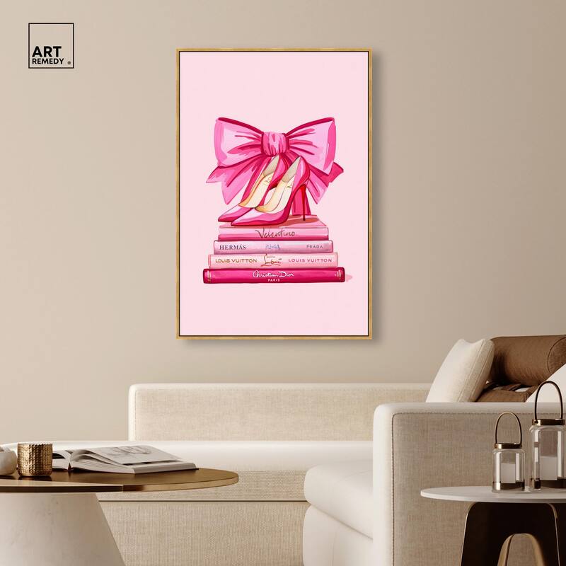 Roseate Runway Reads Canvas by Art Remedy