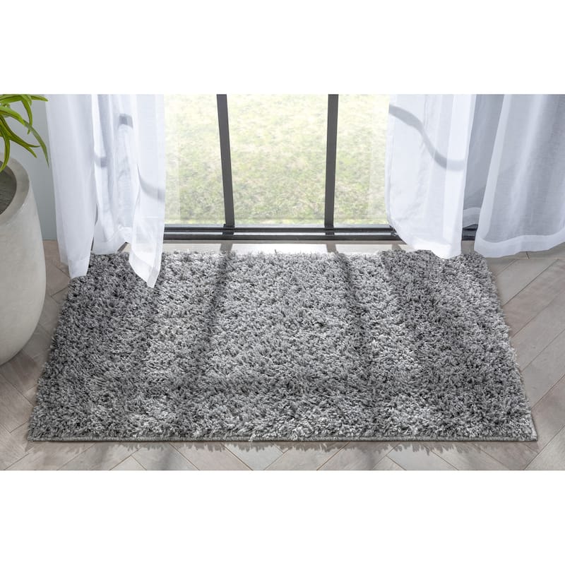 Well Woven Elle Basics Emerson Plain Shag Area Rug