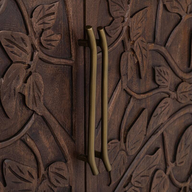 Classic Home Albero 4-Door Mango Wood Sideboard Buffet