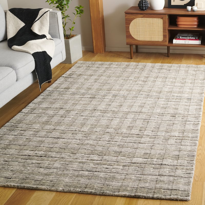 SAFAVIEH Hand-Loomed Jeni Aimi Modern & Contemporary Viscose Rug - 5' x 8' - Grey
