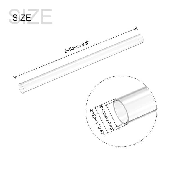 Plastic Pipe Rigid Tube Clear 0.43