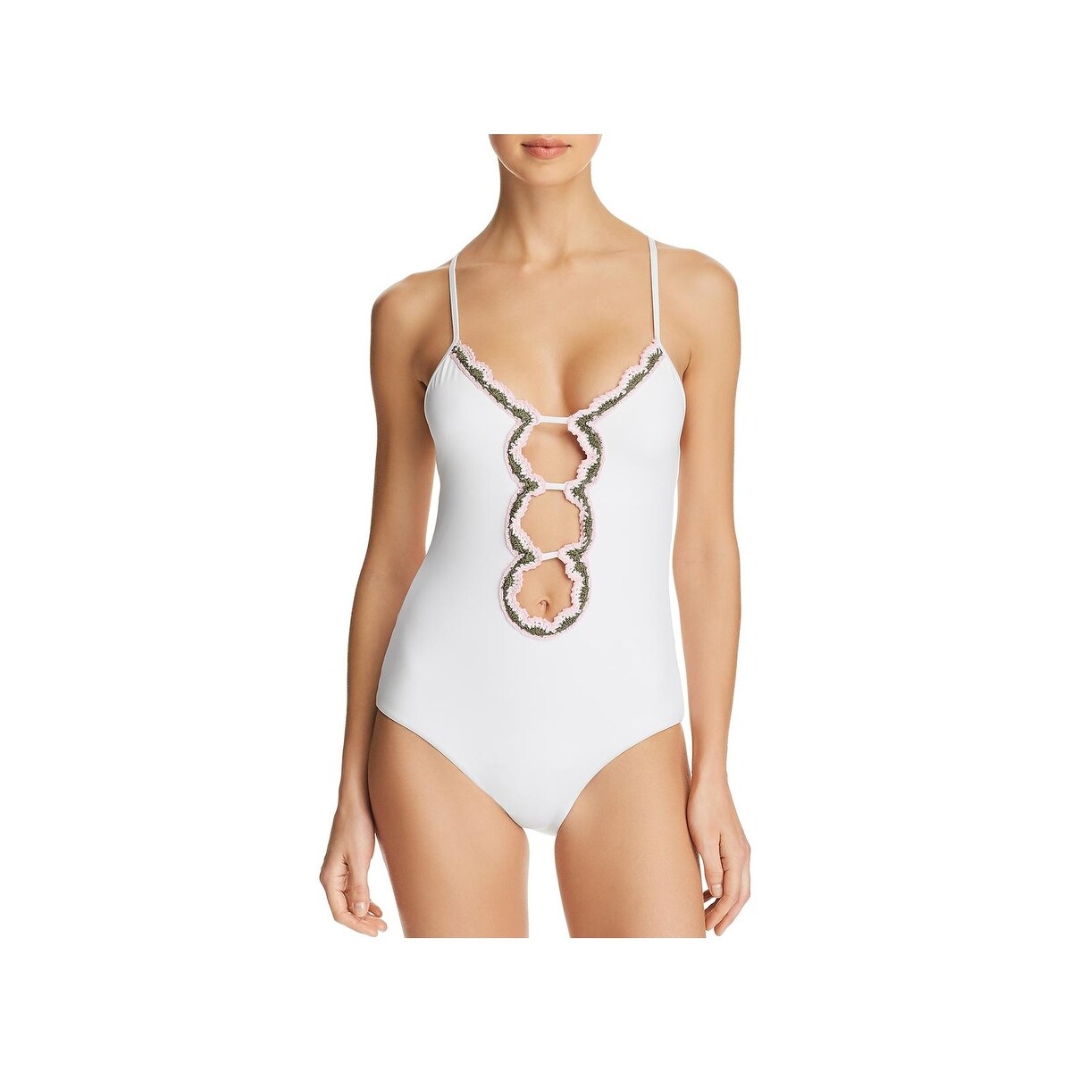 crochet halter one piece swimsuit