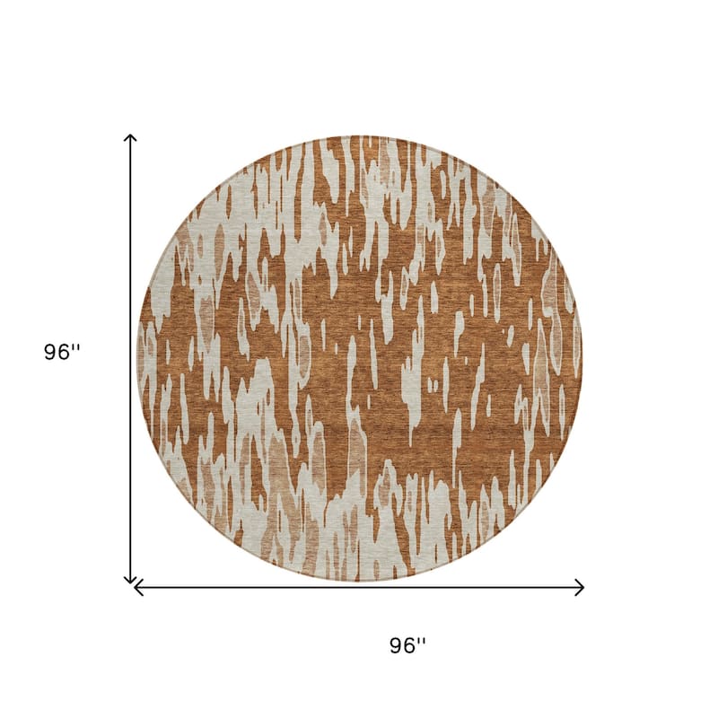 HomeRoots Abstract Transitional Rectangle Outdoor Rug