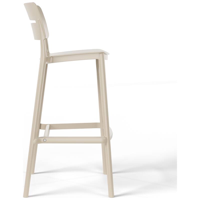 Frond and Form 29.5 Inch Outdoor Bar Stool (Set of 2)