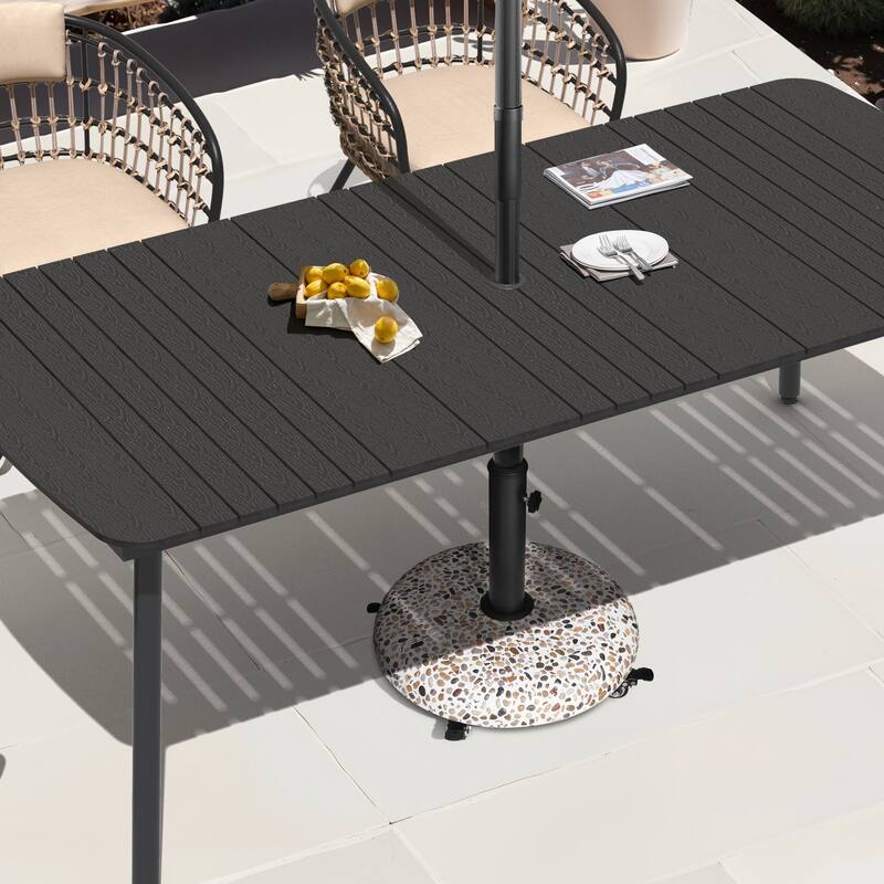 45 lb Heavy Duty Round Base Stand for Patio Outdoor Market Table Umbrella