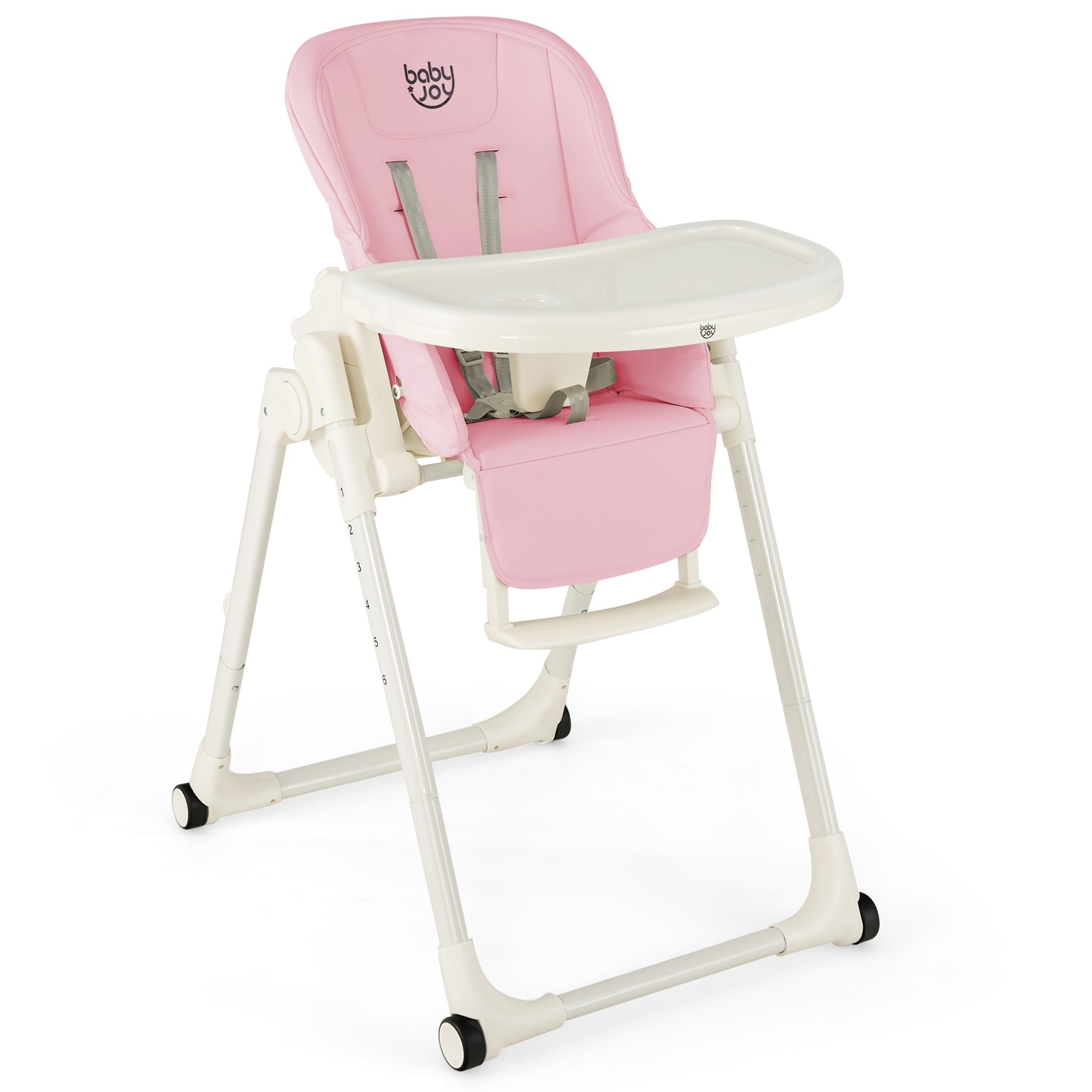 Babyjoy 4 in 1 Foldable Baby High Chair Height Adjustable Feeding 32 x 23 x 42 On Sale Bed Bath Beyond 36022817