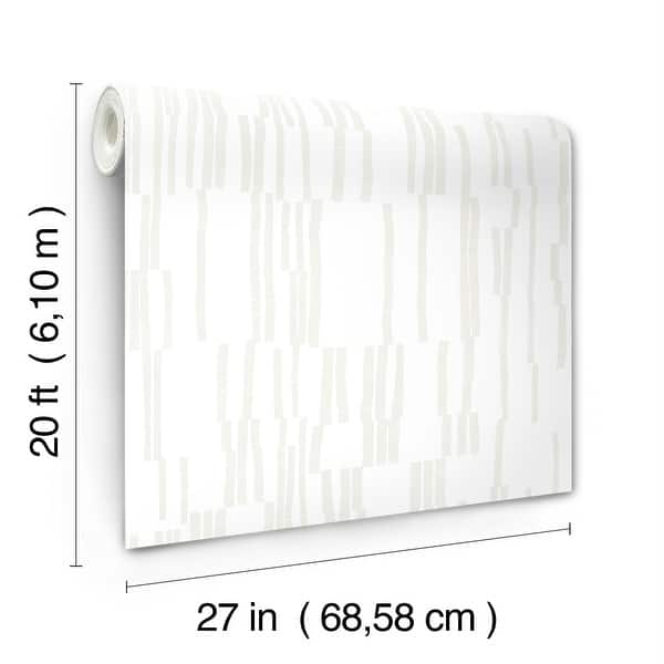 Nikki Chu Koso Pearl and White Premium Peel and Stick Wallpaper