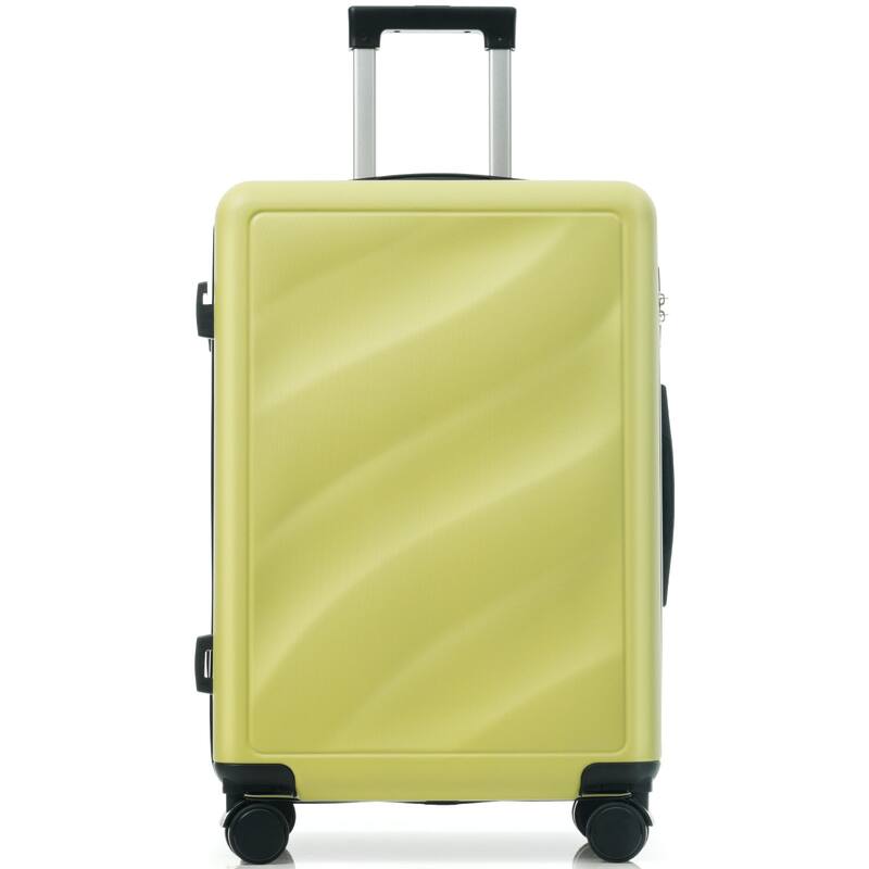 3-Piece, 20, 24, 28-Inch Modern Luggage Sets with Side Hooks and TSA Lock, for Boarding Travel, Tea Green