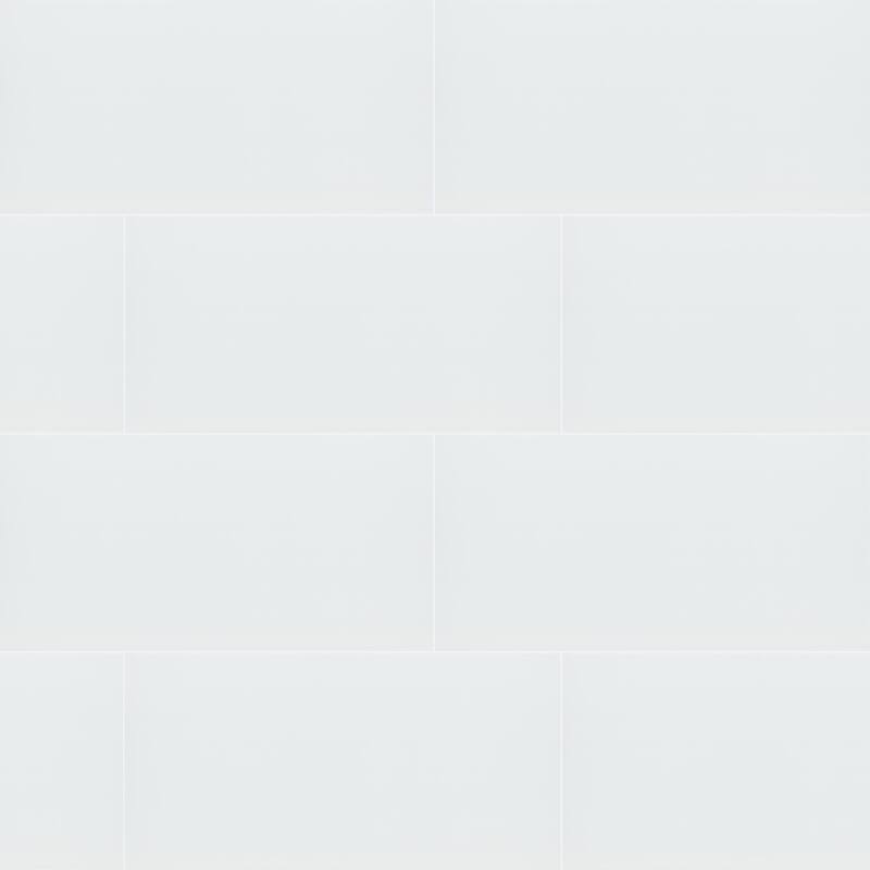 Ackland AKNPTLIN12X24G-CA Linea - 12" x 24" Ceramic Solid Floor and - Blanca