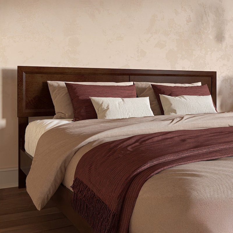 Sophia Solid Wood Headboard - Walnut - King