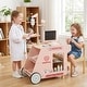 preview thumbnail 12 of 18, Costway Wooden Doctor Playset with Cart Toy Accessories for Toddlers - See Details