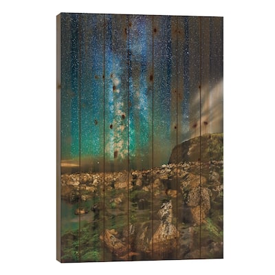 A Place To Think Print On Wood by Chad Powell - Multi-Color