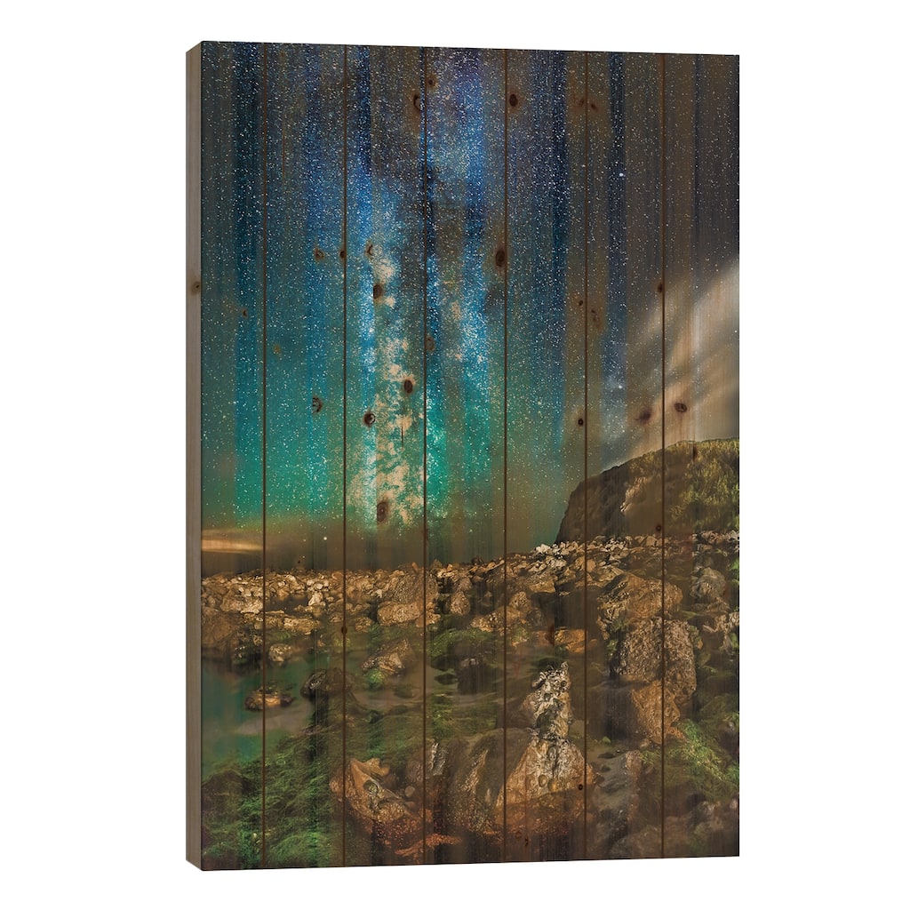 A Place To Think Print On Wood by Chad Powell - Multi-Color