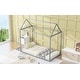 preview thumbnail 21 of 25, Twin Size House Shape Metal Platform Bed