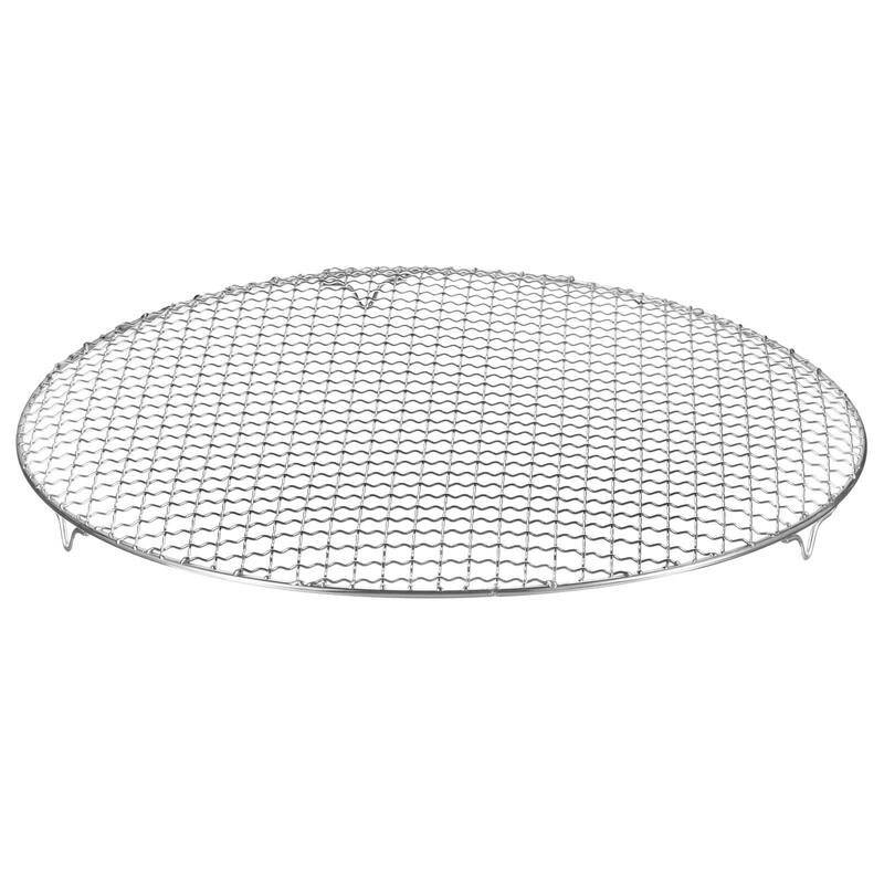 Round Cooking Rack 16.7" 201 Stainless Steel Barbecue Grill with 20mm Legs - 16.7 Inch