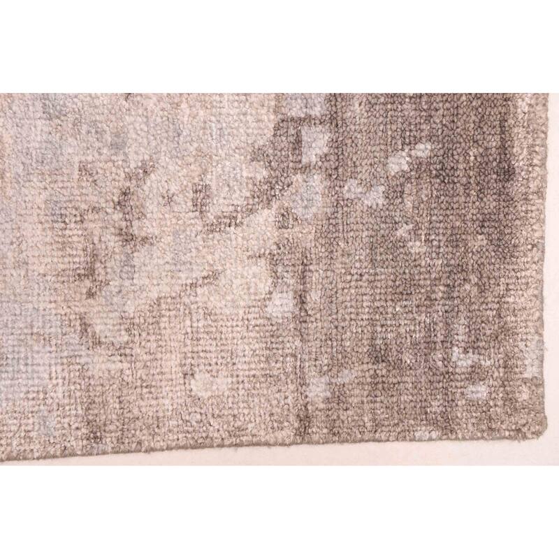 ECARPETGALLERY Hand-knotted Legacy Light Grey Silk Rug - 5'4 x 7'10