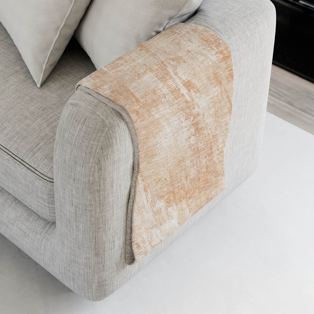 Premium Machine Washable Abstract Modern Sherpa Throw Blanket