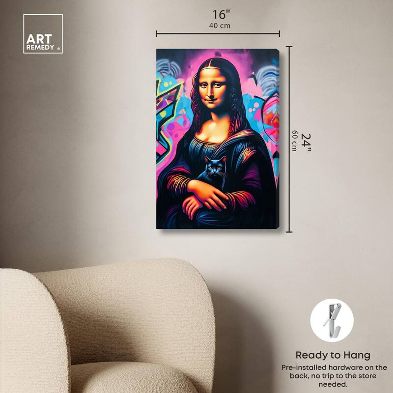 Lisa's Little Secret II Canvas by Art Remedy, Gallery Wrapped