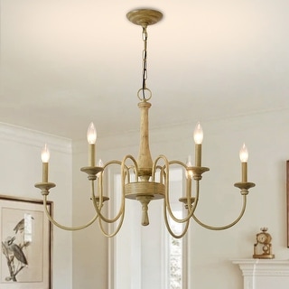 French Country Chandelier Rustic Farmhouse Chandeliers for Dining Room ...