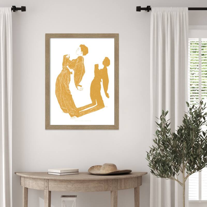 Jlr Dancing No. 5 by Jenny Liz Rome Wood Framed Wall Art Print