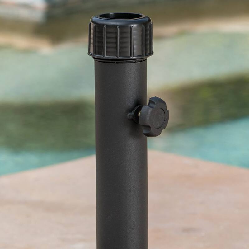 Hayward Black Steel Umbrella Base Holder by Christopher Knight Home