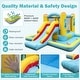 preview thumbnail 8 of 7, Inflatable Bounce House 7-in-1 Bouncy Castle with Slide and Tunnel without Blower - 155" x 153" x 76.5" (L x W x H)