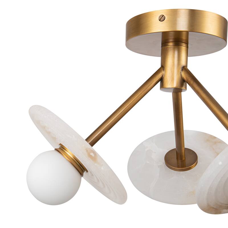 Alora Lighting SF346313 Dahlia 13" Wide LED Semi-flush Ceiling Fixture