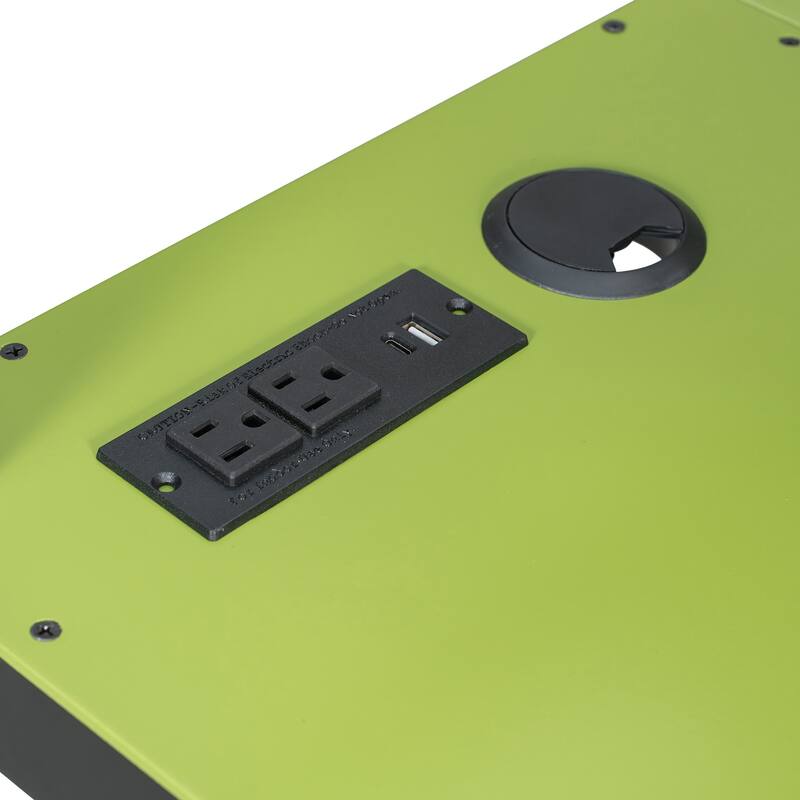 Loft Bed with Wraparound Study Hub, Side Storage Rack, USB Charging & RGB Light by Harper&Bright Designs