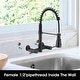 preview thumbnail 16 of 27, Dornberg Wall Mounted Pull Down Bridge Kitchen Faucet