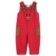 preview thumbnail 1 of 2, Red Reindeer Pocket Overalls - 3-6M