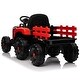 preview thumbnail 42 of 62, 24V Ride-On Electric Tractor with Trailer, Remote Control, 3 Speed Options, Bluetooth, MP3, USB, for Kids 3+, 400W Motor.