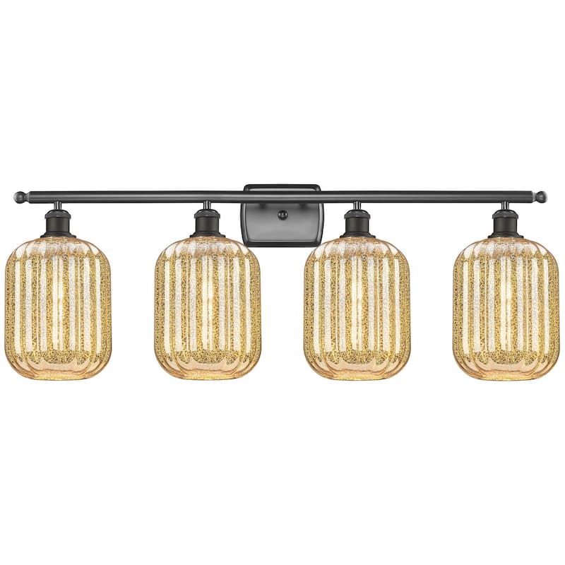 Innovations Lighting 516-4W-13-37 Preston Vanity Preston 4 Light 37" - Oil Rubbed Bronze / Mercury