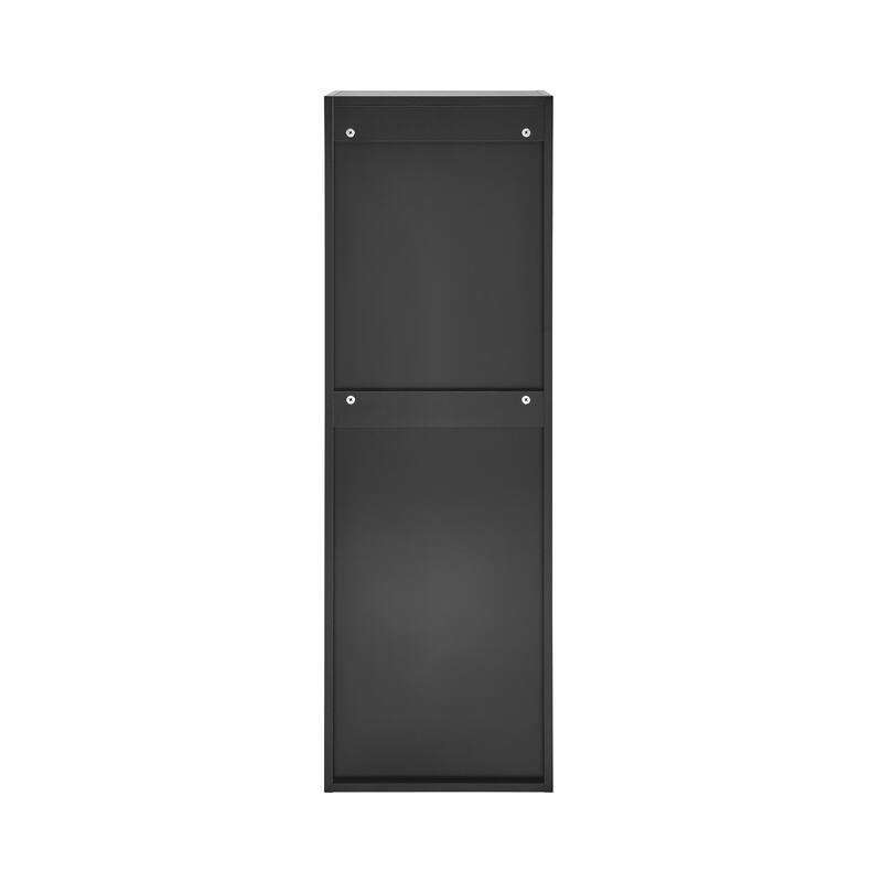 Annecy 15" W x 46" H x 12" D Linen Cabinet in Phantom Black