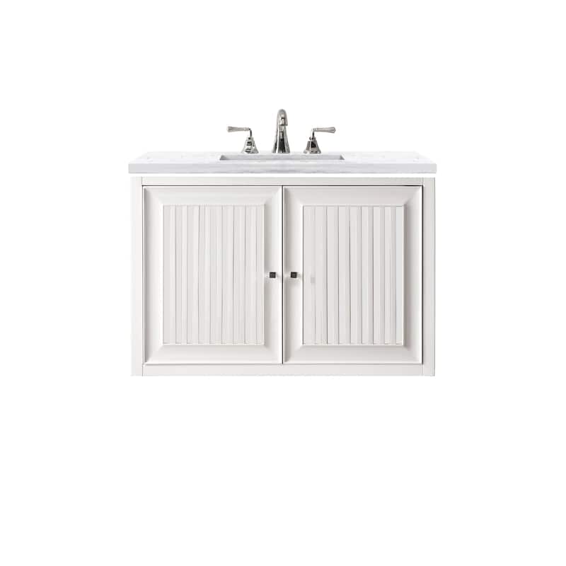 James Martin Vanities Athens 30" Single Vanity Cabinet, Glossy White