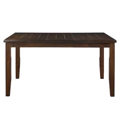 Square Dining Table with Butterfly Leaf in Espresso