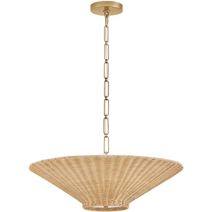 Hinkley Lighting 48457 Delia 4 Light 24" Wide LED Pendant with Wicker