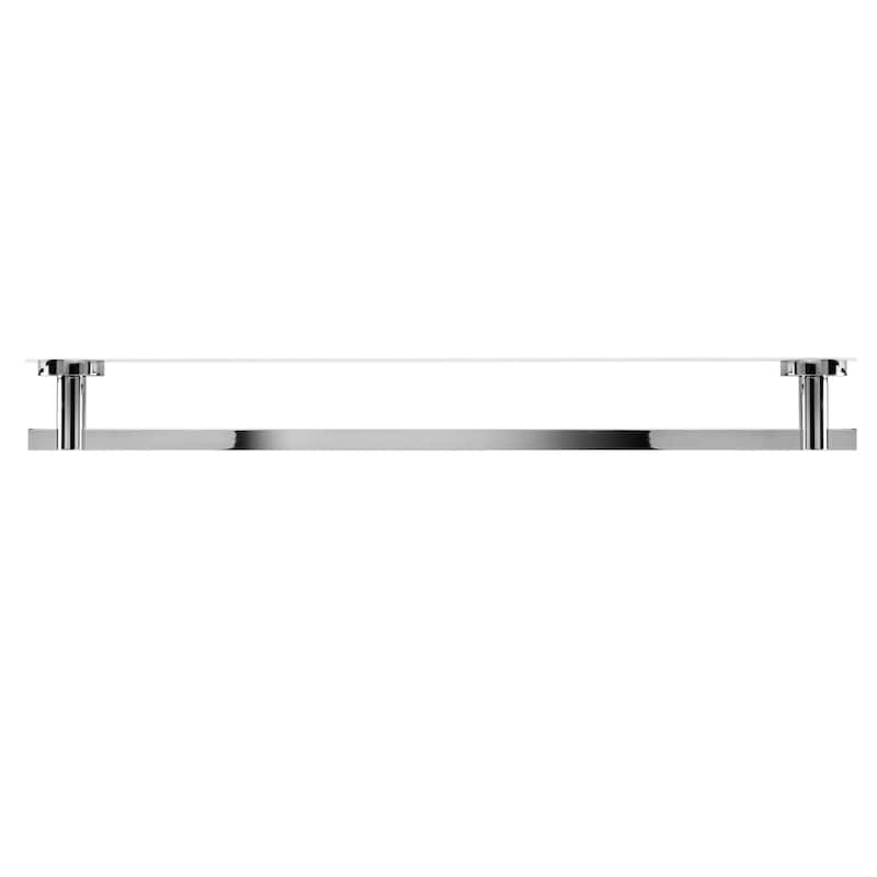 Croydex Metra Flexi Fix Screw or Glue Towel Bar in Chrome